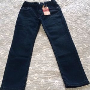 LEVI'S Boy's Stretch Jeans Pants Size 6/7 Years Color Dark Blue. New with tag.